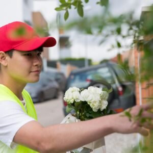 entrega a domicilio de flores y alimentos frescos